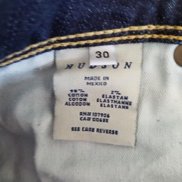 Hudson Collin $209 Skinny blue Jeans, sz 30, REDUCED PRICE! - Picture 13 of 16